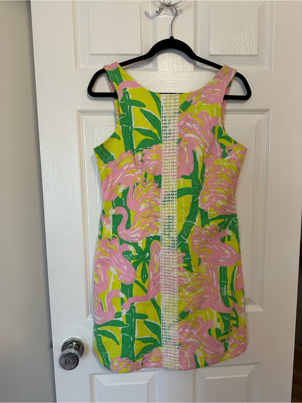Lilly Pulitzer Pink, Yellow & Green Tropical Shift Dress